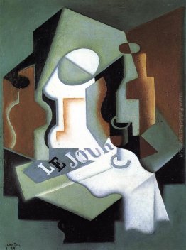 Bottiglia e di una fruttiera Bottiglia e di una fruttiera