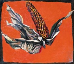 Panocchia su fondo rosso Panocchia su fondo rosso