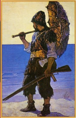 Robinson Crusoe illustrazione Robinson Crusoe illustrazione