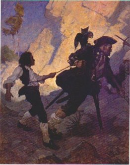 Jim, Long John Silver e il suo pappagallo Jim, Long John Silver e il suo pappagallo