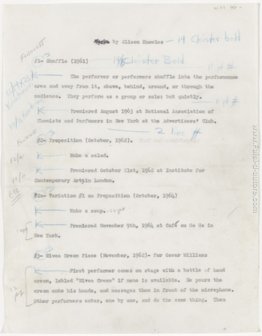 Alison Knowles per Alison Knowles per