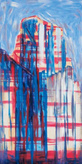 Paesaggio urbano con Blue Shadows # 3 Paesaggio urbano con Blue Shadows # 3