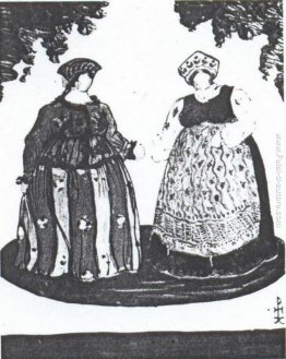 Schizzi di costumi per "favola dello zar Saltan" Schizzi di costumi per "favola dello zar Saltan"