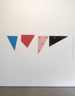 Impronte di una No. 50 Pennello ripetuta ad intervalli regolari Impronte di una No. 50 Pennello ripetuta ad intervalli regolari