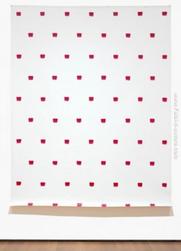 Impronte di una No. 50 Pennello ripetuta ad intervalli regolari Impronte di una No. 50 Pennello ripetuta ad intervalli regolari