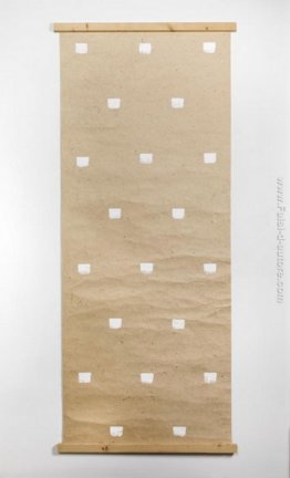 Impronte di una No. 50 Pennello ripetuta ad intervalli regolari Impronte di una No. 50 Pennello ripetuta ad intervalli regolari