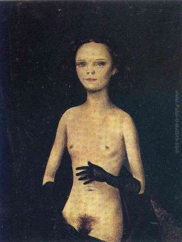 Ragazza nuda con i guanti Ragazza nuda con i guanti