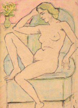 Nude in Green Chair Nude in Green Chair