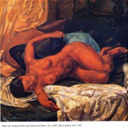 Colorato Ragazza con Oro e Argento Colorato Ragazza con Oro e Argento