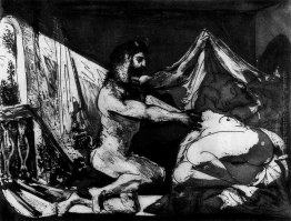 Fauno svelando una ragazza addormentata (Giove e Antiope, dopo R Fauno svelando una ragazza addormentata (Giove e Antiope, dopo R