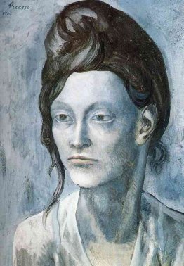 La donna con i capelli in un panino piccolo La donna con i capelli in un panino piccolo