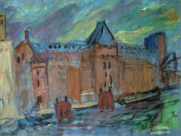 Silo di grano lungo il fiume IJ - Amsterdam Silo di grano lungo il fiume IJ - Amsterdam