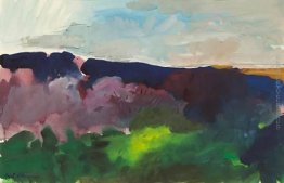 Paesaggio con fioritura frutteto Paesaggio con fioritura frutteto