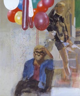 Ritratto di David Hockney in una Hollywood Spagnolo Interior Ritratto di David Hockney in una Hollywood Spagnolo Interior