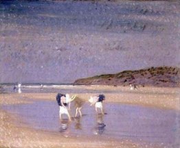 Boulogne Sands. Bambini Shrimping Boulogne Sands. Bambini Shrimping