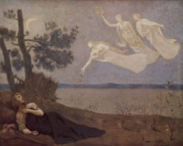Il Sogno: "Nel sonno vide Amore, gloria e ricchezza gli appaiono Il Sogno: "Nel sonno vide Amore, gloria e ricchezza gli appaiono