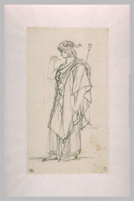 La figura di Oreste, in piedi drappeggiato La figura di Oreste, in piedi drappeggiato