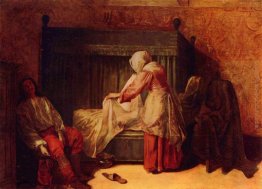 La toilette mattina di un giovane La toilette mattina di un giovane