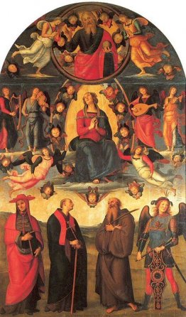 La Vergine in trono, con angeli e santi, Vallombrosa ancona La Vergine in trono, con angeli e santi, Vallombrosa ancona