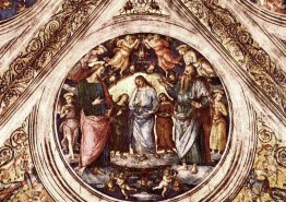 Cristo tra il Battista e Satana travestito da vecchio Cristo tra il Battista e Satana travestito da vecchio