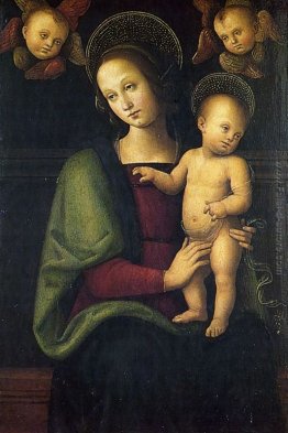 Madonna col Bambino e due cherubini Madonna col Bambino e due cherubini