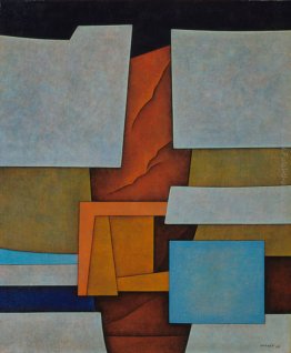 Estructura en gris y rojo Estructura en gris y rojo