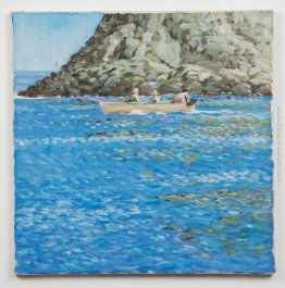 Untitled (barca sul mare con il rock) Untitled (barca sul mare con il rock)