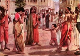 Harischandra in pericolo, dopo aver perso il suo regno e tutta l Harischandra in pericolo, dopo aver perso il suo regno e tutta l