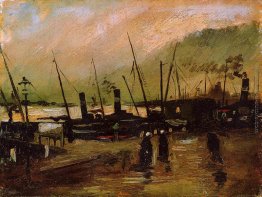 Banchina con navi di Anversa Banchina con navi di Anversa