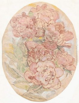 Un progetto per il ricamo. Peonie. Un progetto per il ricamo. Peonie.