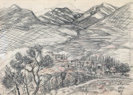 Villaggio ai piedi della montagna Villaggio ai piedi della montagna