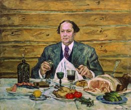 A. N. Tolstoj, visitando l'artista A. N. Tolstoj, visitando l'artista