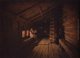 Prima Confessione all'ingresso di una chiesa di campagna Prima Confessione all'ingresso di una chiesa di campagna