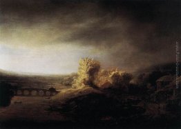 Paesaggio con un ponte ad arco lungo Paesaggio con un ponte ad arco lungo