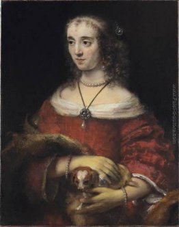 Ritratto di una donna con un Lapdog Ritratto di una donna con un Lapdog