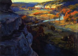 Bluffs sulla Guadalupe riiver, 17 Miles sopra Kerryville Texas Bluffs sulla Guadalupe riiver, 17 Miles sopra Kerryville Texas
