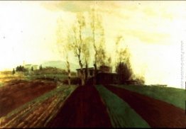 Corridoi per seminativi all'inizio della primavera. Corridoi per seminativi all'inizio della primavera.