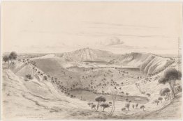 Nord ovest vista nel cratere di Mt Gambier, South Australia Nord ovest vista nel cratere di Mt Gambier, South Australia