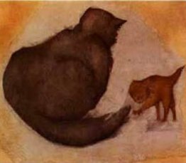 Gatto e gattino Gatto e gattino
