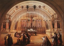 L'esterno del Santo Sepolcro e il Calvario L'esterno del Santo Sepolcro e il Calvario