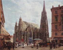 Vista del Stephansdom da Archivio im Eisen Platz Vista del Stephansdom da Archivio im Eisen Platz