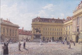 La piazza Josef di Vienna La piazza Josef di Vienna