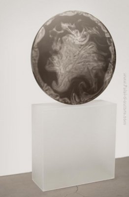 Cerchio grigio fumo di flusso Cerchio grigio fumo di flusso