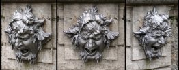 Tre viste di una maschera Tre viste di una maschera