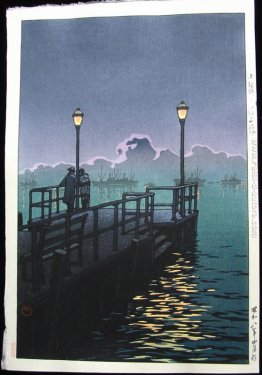 Pier a Otaru, Harbour at Night Pier a Otaru, Harbour at Night