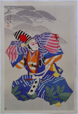 Ichikawa Danshiro come Sanbas? Dancer in blu Kimono Ichikawa Danshiro come Sanbas? Dancer in blu Kimono