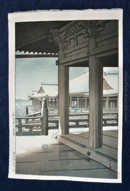 Neve caduta a Tempio di Kiyomizu, Kyoto Neve caduta a Tempio di Kiyomizu, Kyoto