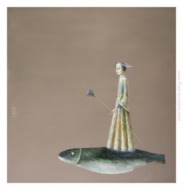 Ragazza Con Fiori Blu Ragazza Con Fiori Blu