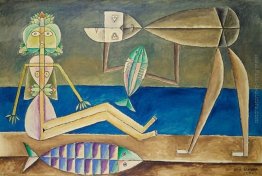 Personnages sur la plage Personnages sur la plage