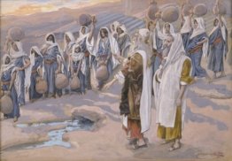 Mosè percuote la roccia nel deserto Mosè percuote la roccia nel deserto